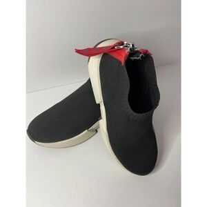 DKNY Womens Black And Red Heel Zip Athletic Shoes Size 6.5M J0